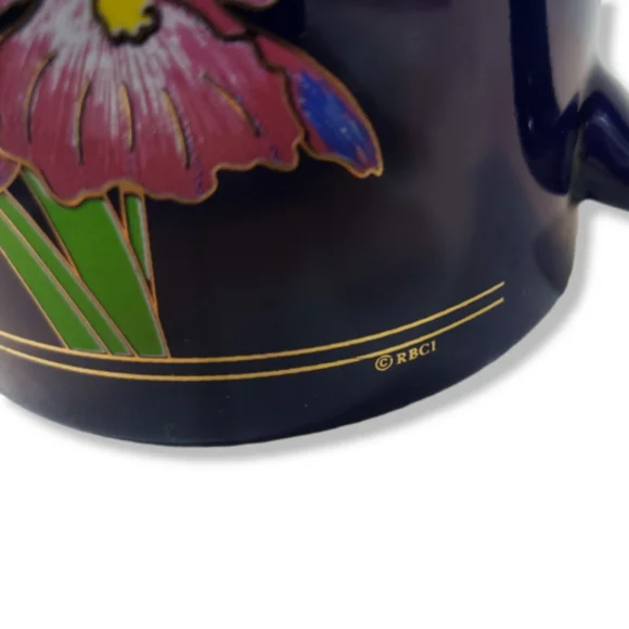 Vintage Hawaii Mug RBCI Artist D.K. Hayes Hawaiian Floral Hibiscus Flower VTG - Picture 4 of 6